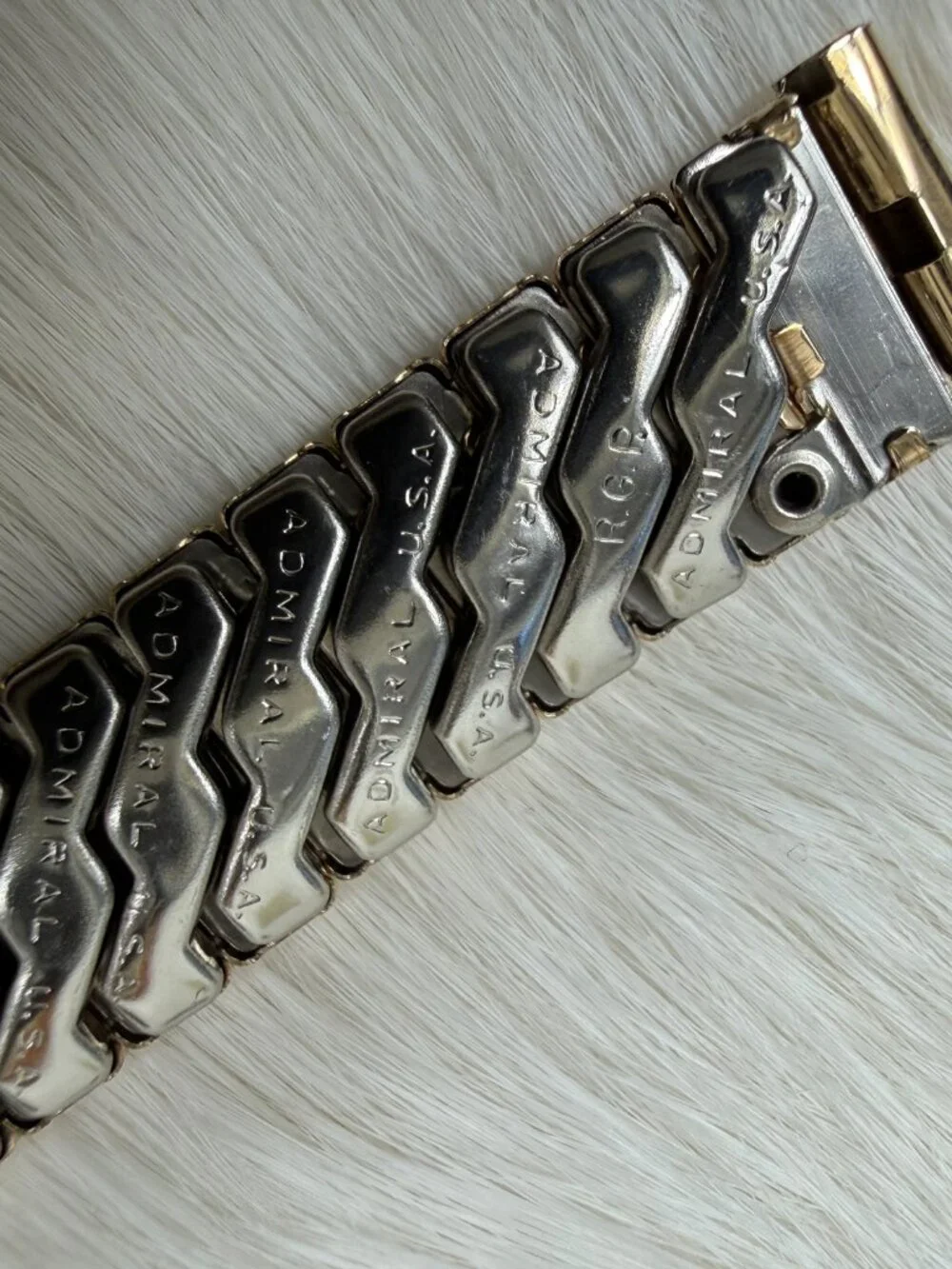 Vintage Admiral USA RGP Rolled Gold Plate Expandable Watch Band 5